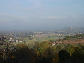 vallée de la Dordogne et château de Castelnau-Bretenoux
