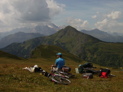 pique-nique près du col de Giau