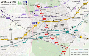 Carte des temps de parcours