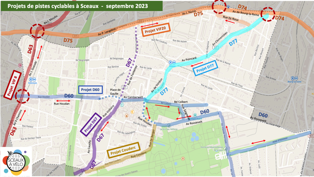 Pistes cyclables online idf