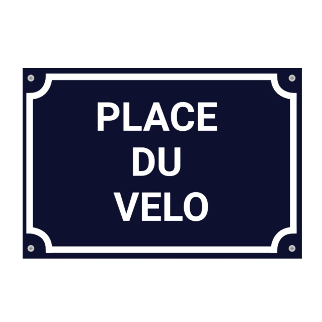 Panneau de rue indiquant : Place du vélo