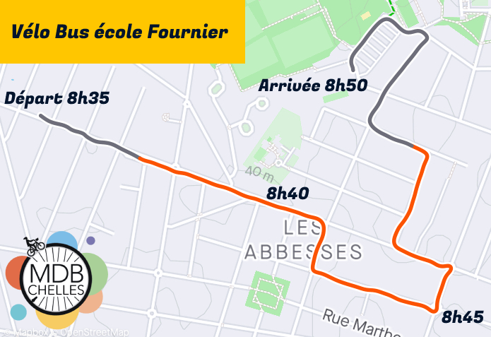 Tracé du vélobus