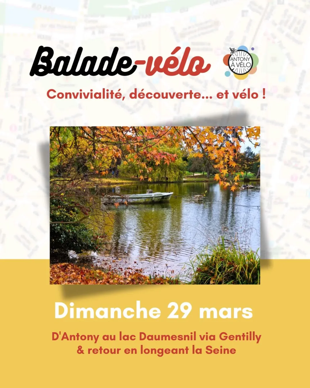 Balade d&rsquo;Antony vers le lac Daumesnil à Paris le 29/03